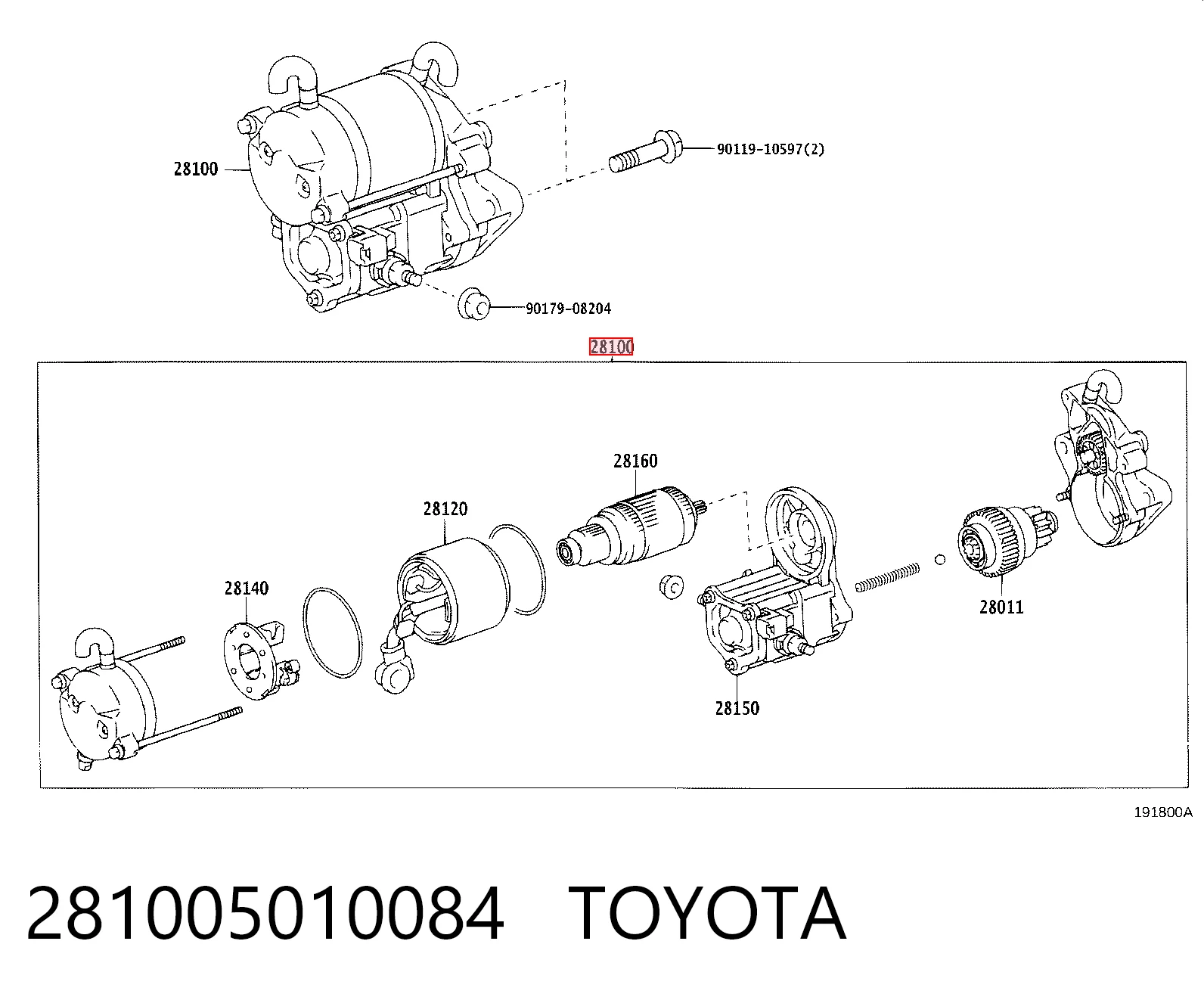 Do koszyka Rozrusznik Toyota Land Cruiser  J200
