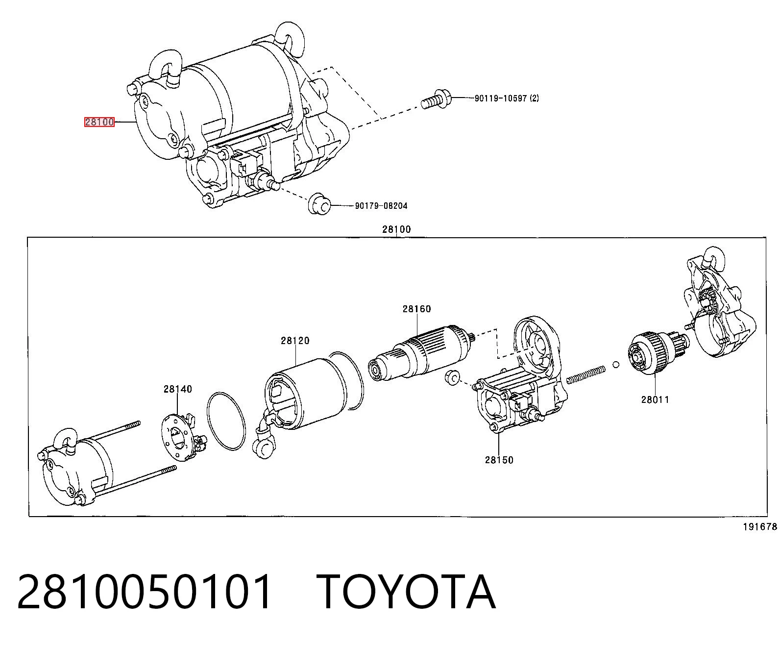 Do koszyka Rozrusznik Toyota Land Cruiser  J200