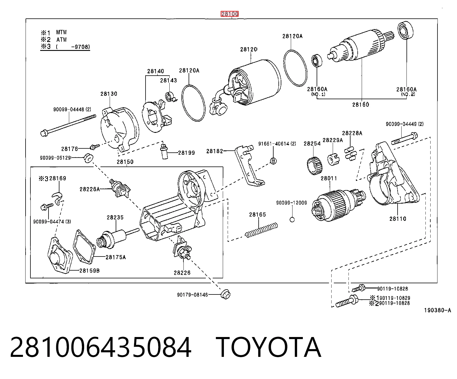 281006435084 Toyota