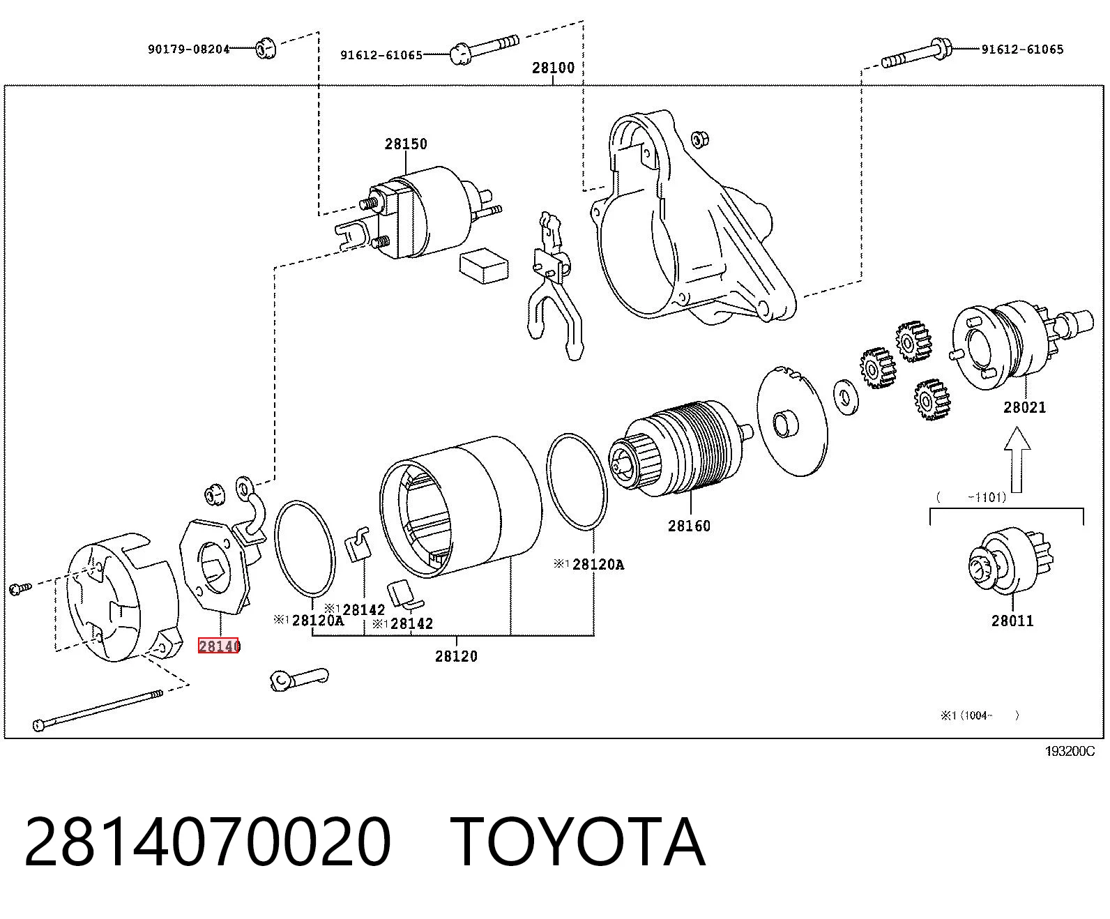 2814070020 Toyota