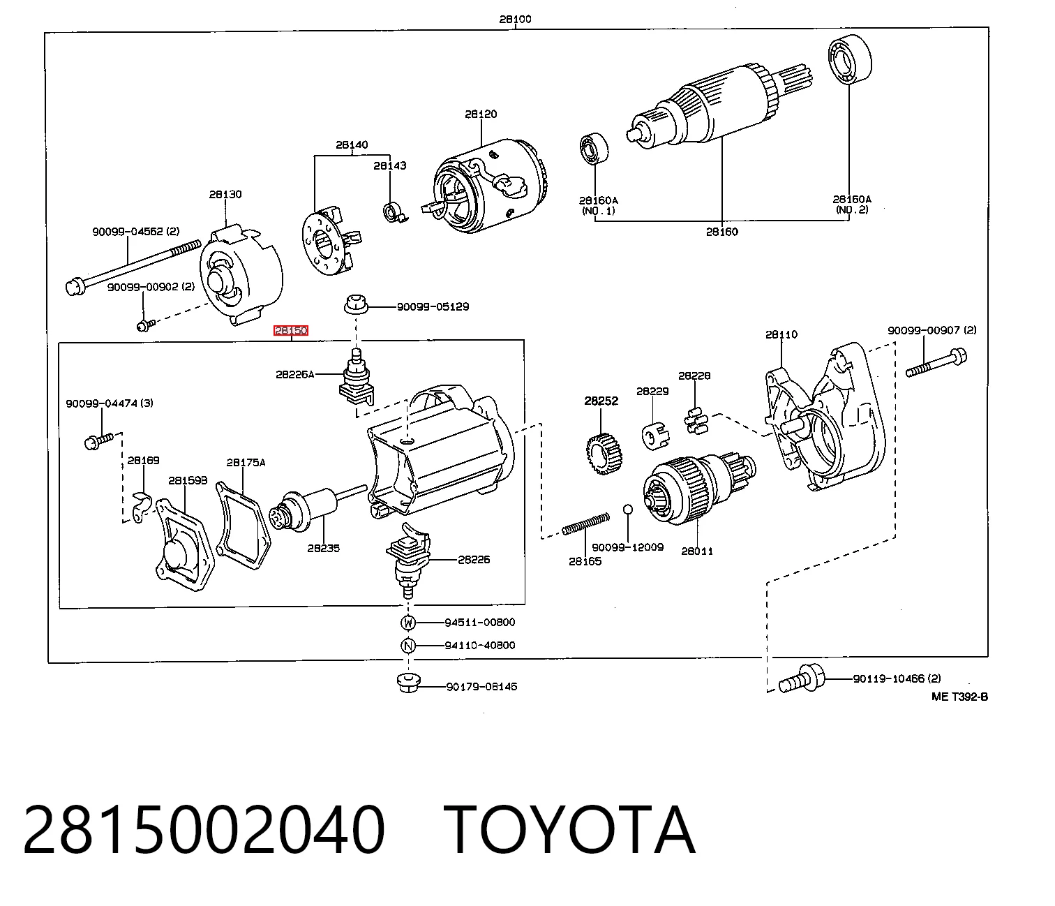 Elektromagnes rozrusznika Toyota Avensis I sedana (T22) (1997 - 2003) cena, od 34,29 USD