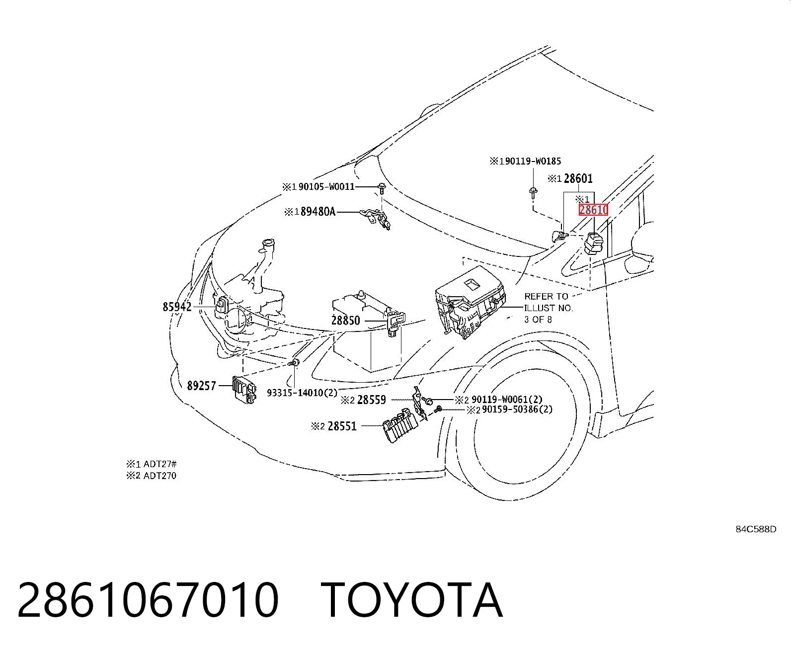 2861067010 Toyota
