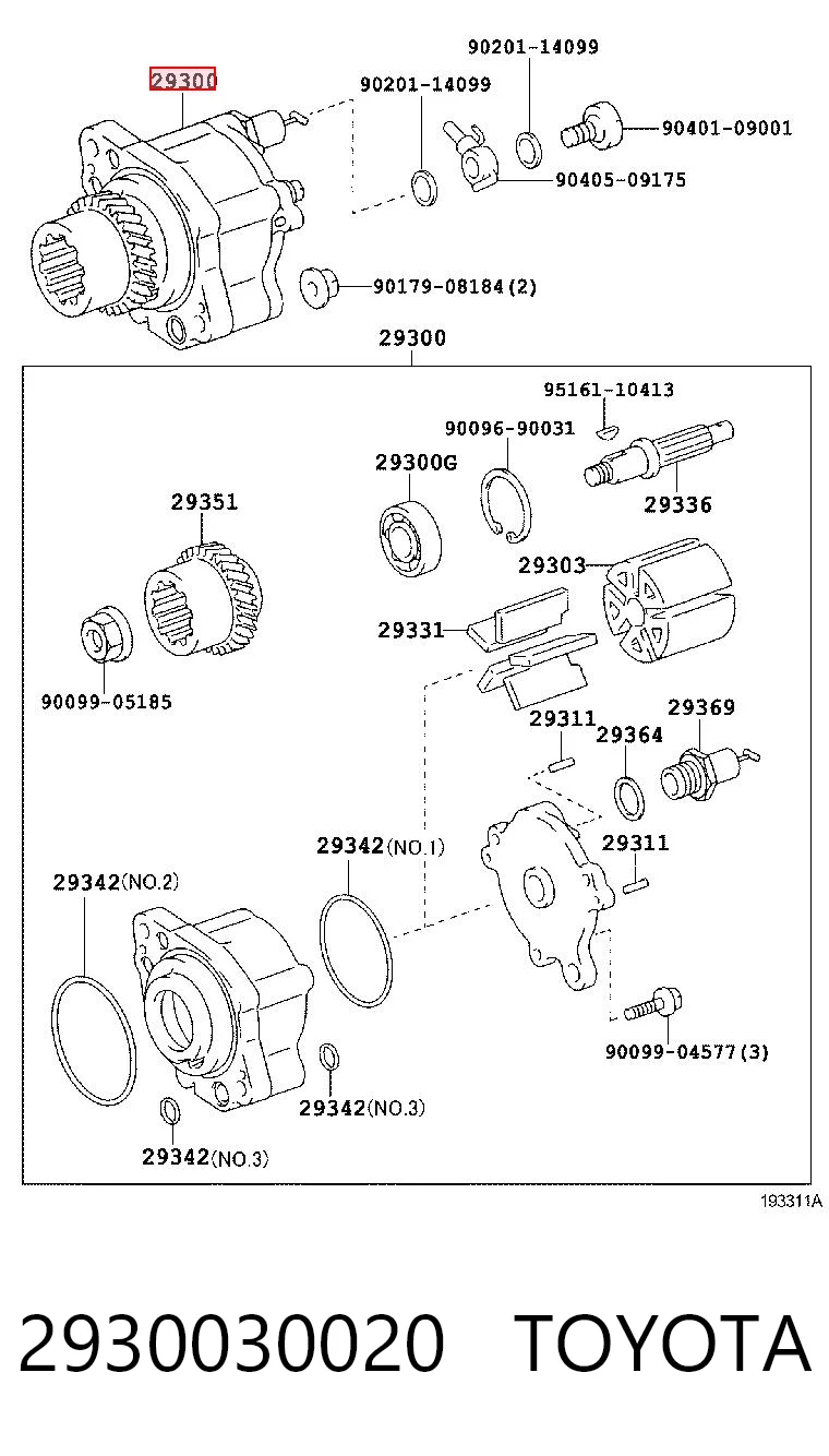 Do koszyka Pompa podciśnienia Toyota FORTUNER  N5, N6