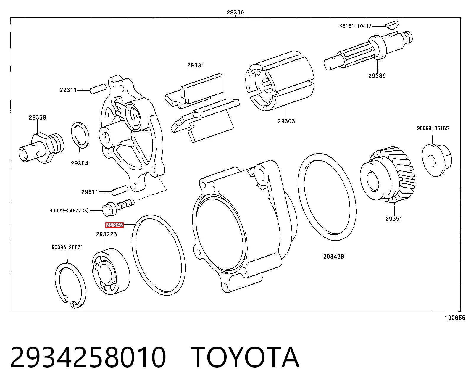 2934258010 Toyota