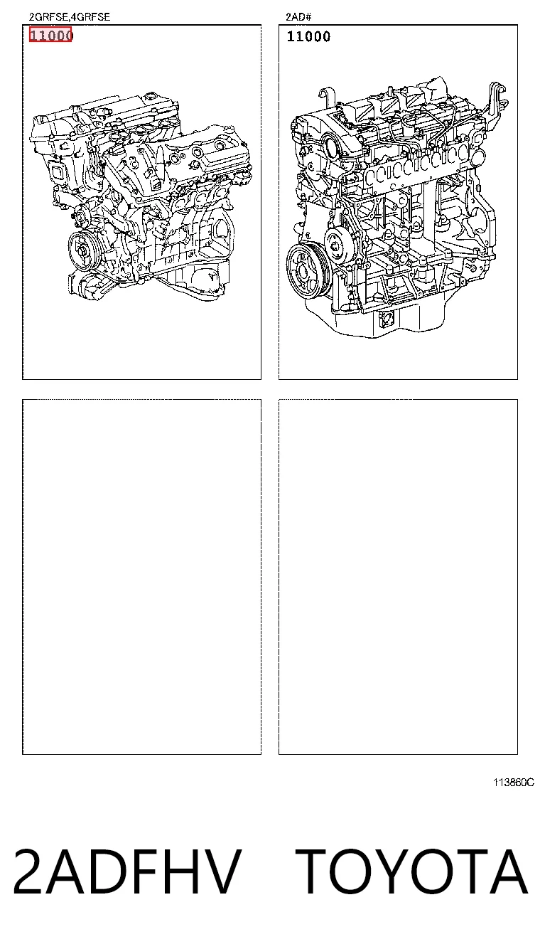 2ADFHV Toyota Silnik w komplecie