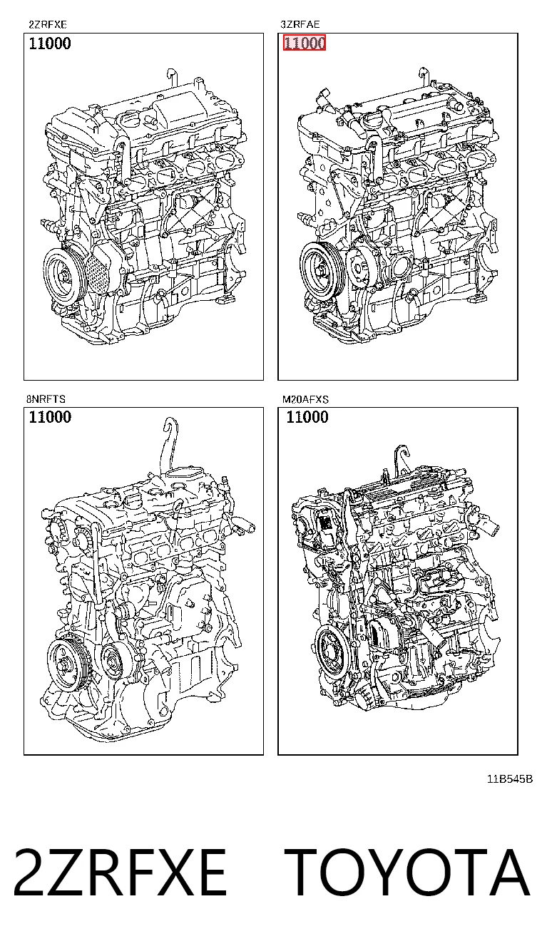 2ZRFXE Toyota Silnik w komplecie