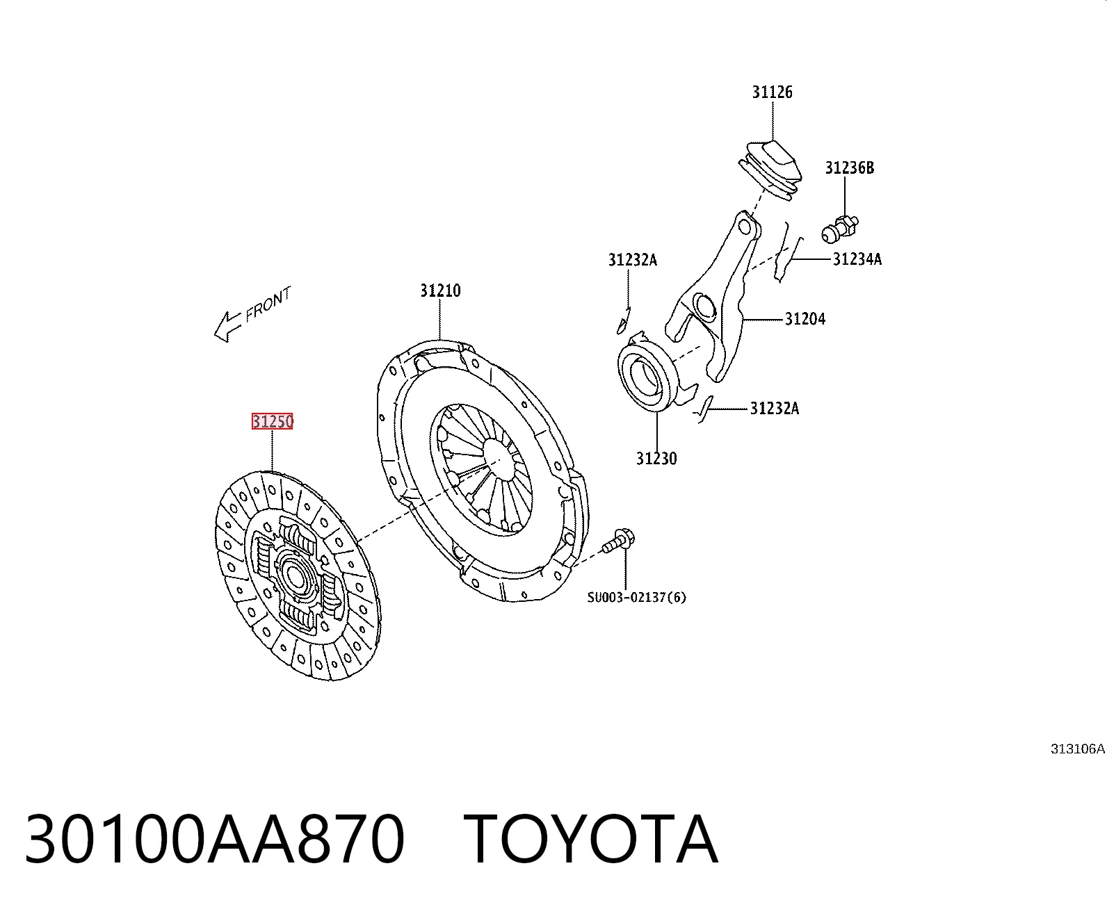 30100AA870 Toyota