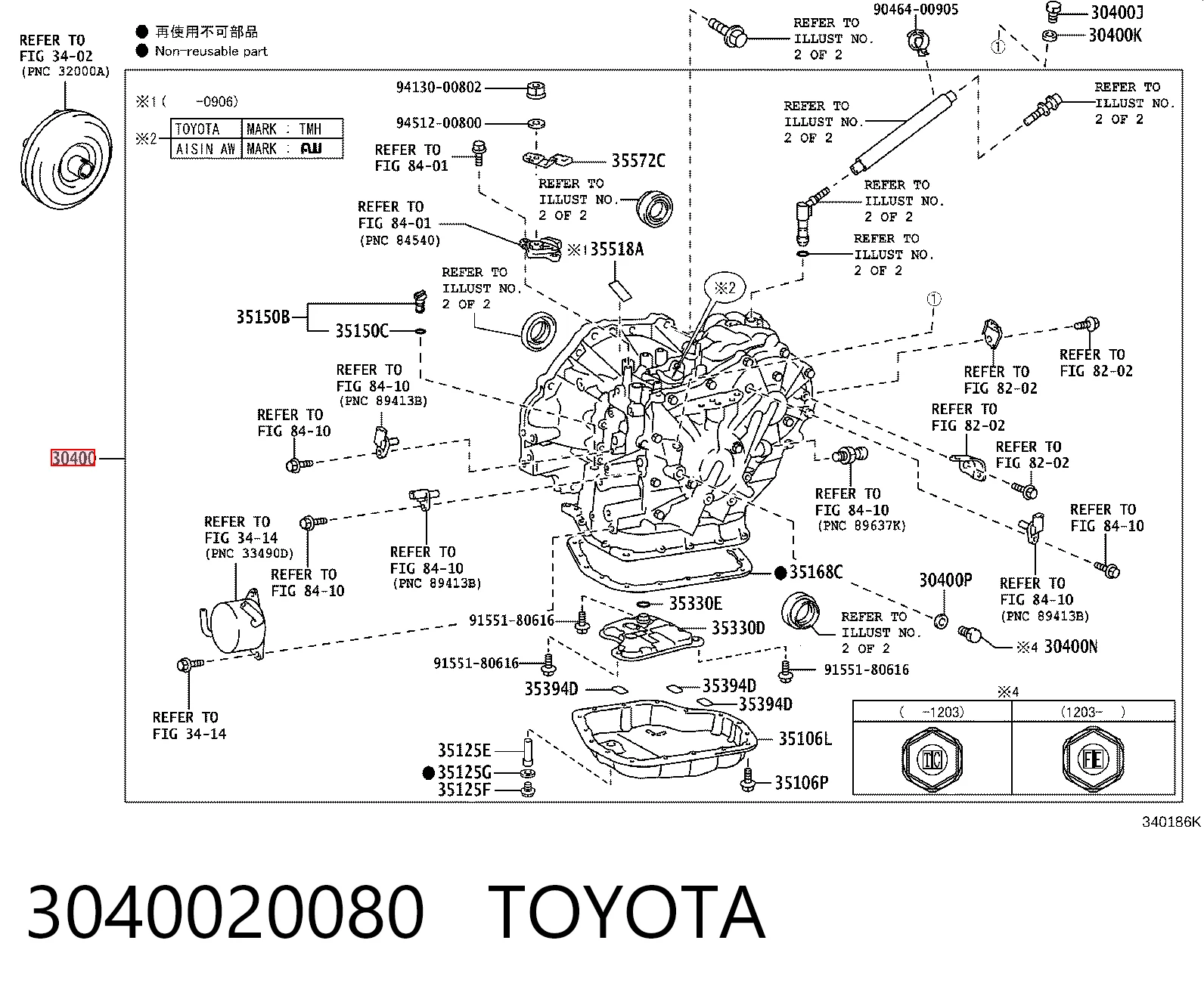 3040020080 Toyota Automatyczna skrzynia biegów, kompletna