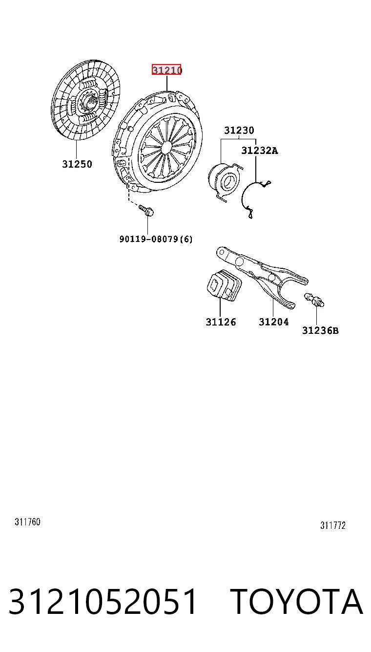 3121052051 Toyota