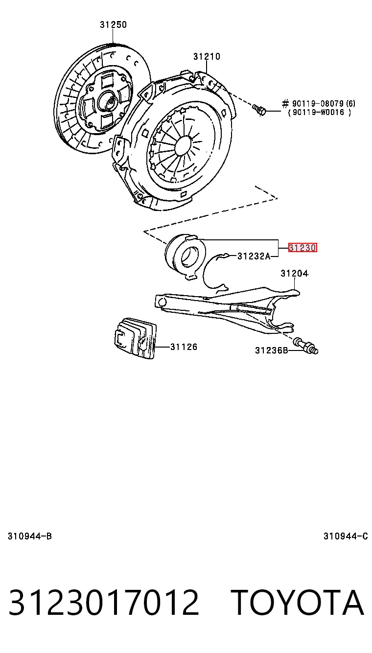 3123017012 Toyota