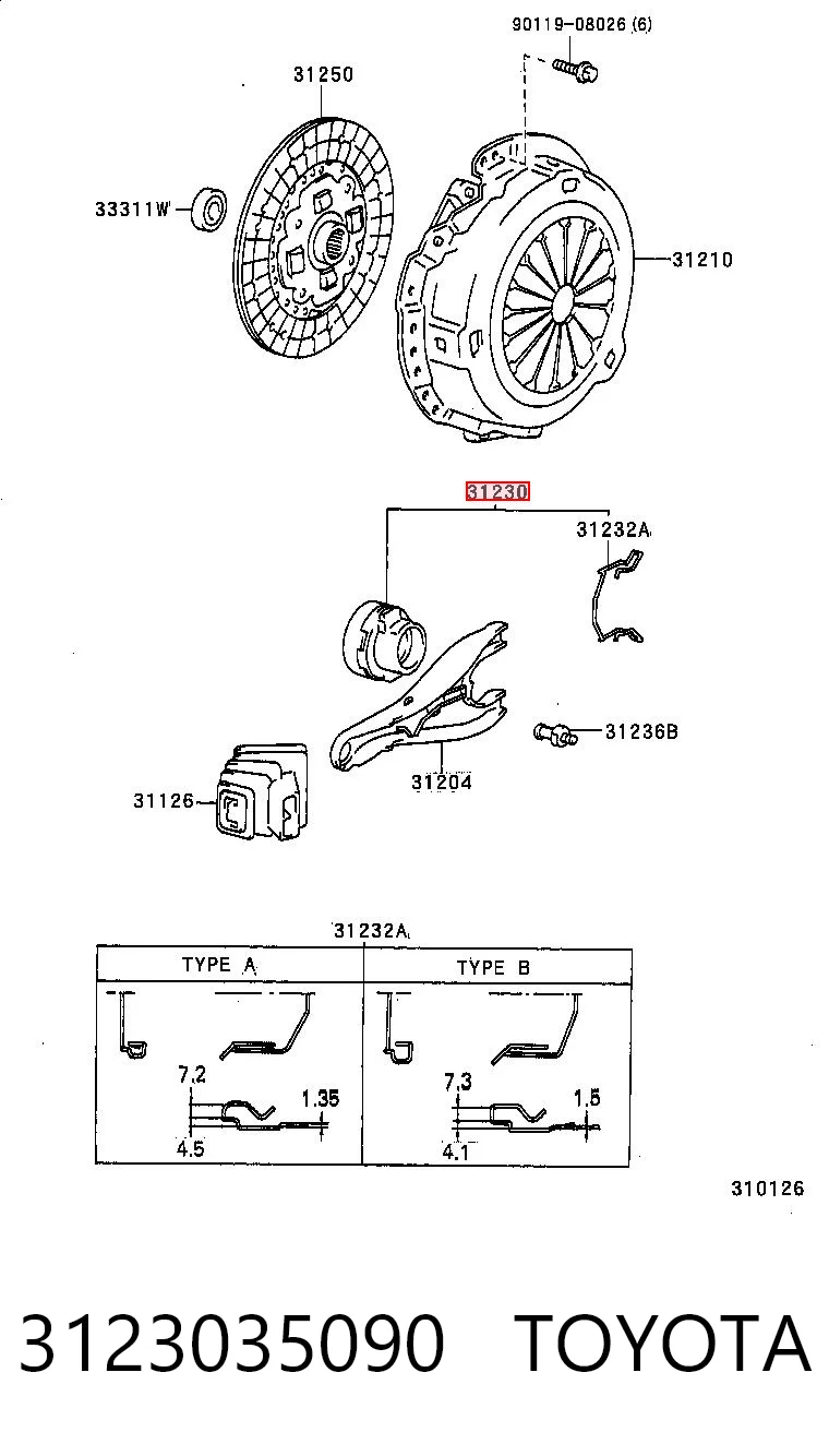 3123035090 Toyota