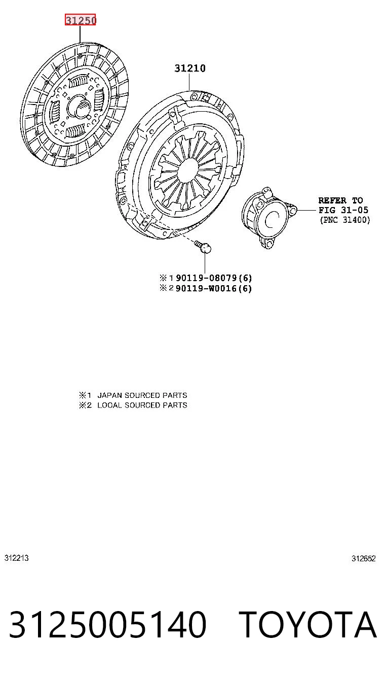 3125005140 Toyota