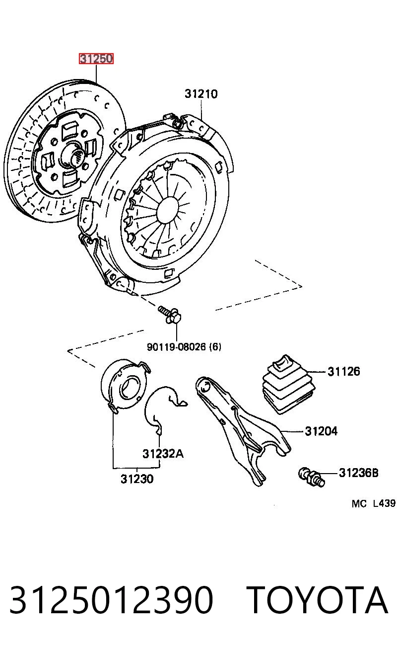 3125012390 Toyota