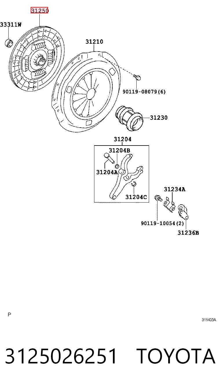 Tarcza sprzęgła do Toyota Land Cruiser PRADO J150