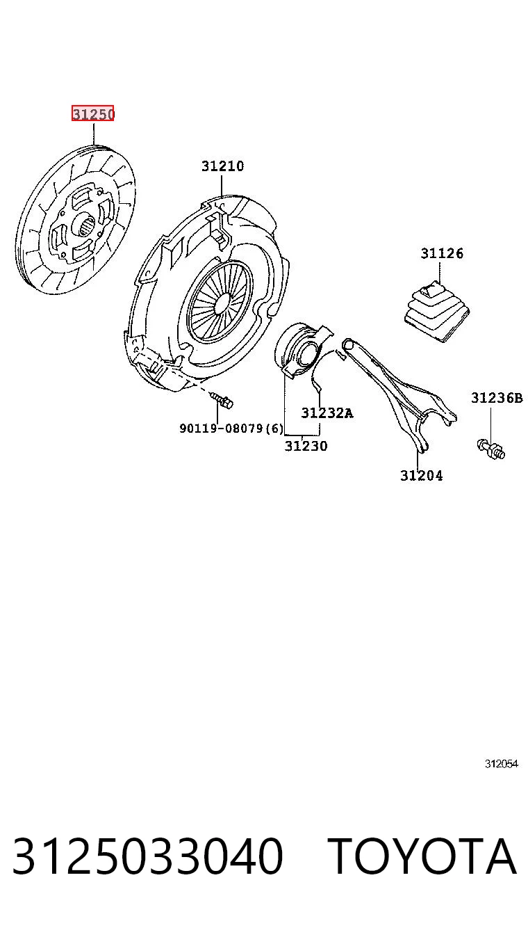 Tarcza sprzęgła do Toyota Camry VI V40