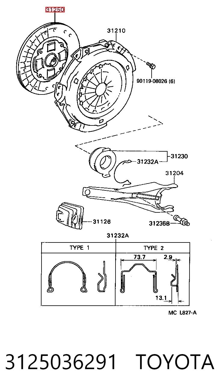 3125036291 Toyota
