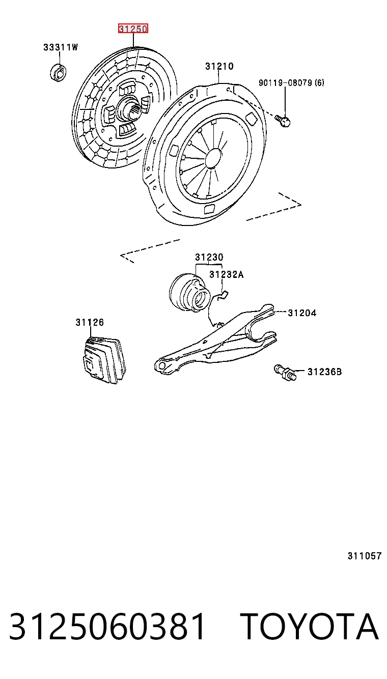 Tarcza sprzęgła do Toyota Land Cruiser PRADO J150