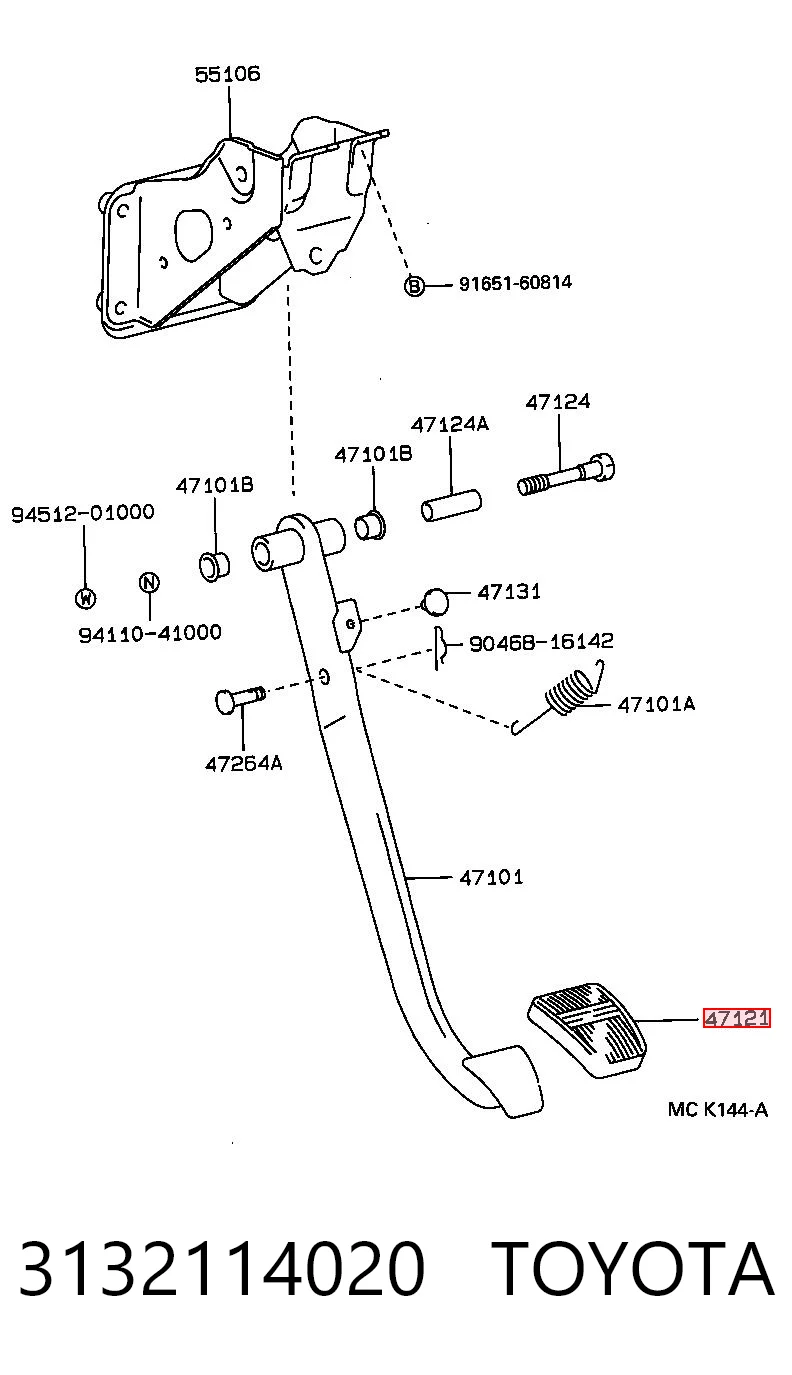 Do koszyka Q3760060 Q-fix Nakładka na pedał sprzęgła