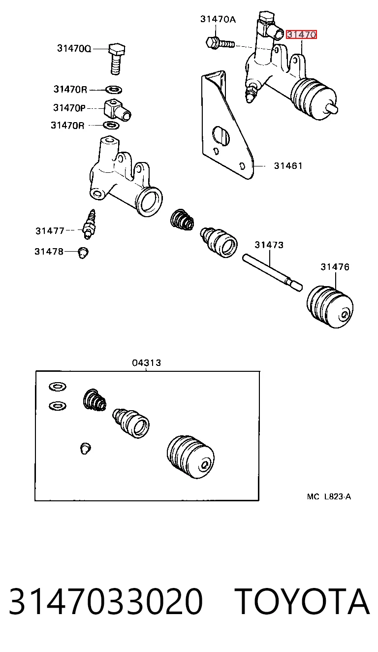 Kupić Cylinder roboczy sprzęgła Toyota Camry V10 w dobrej cenie