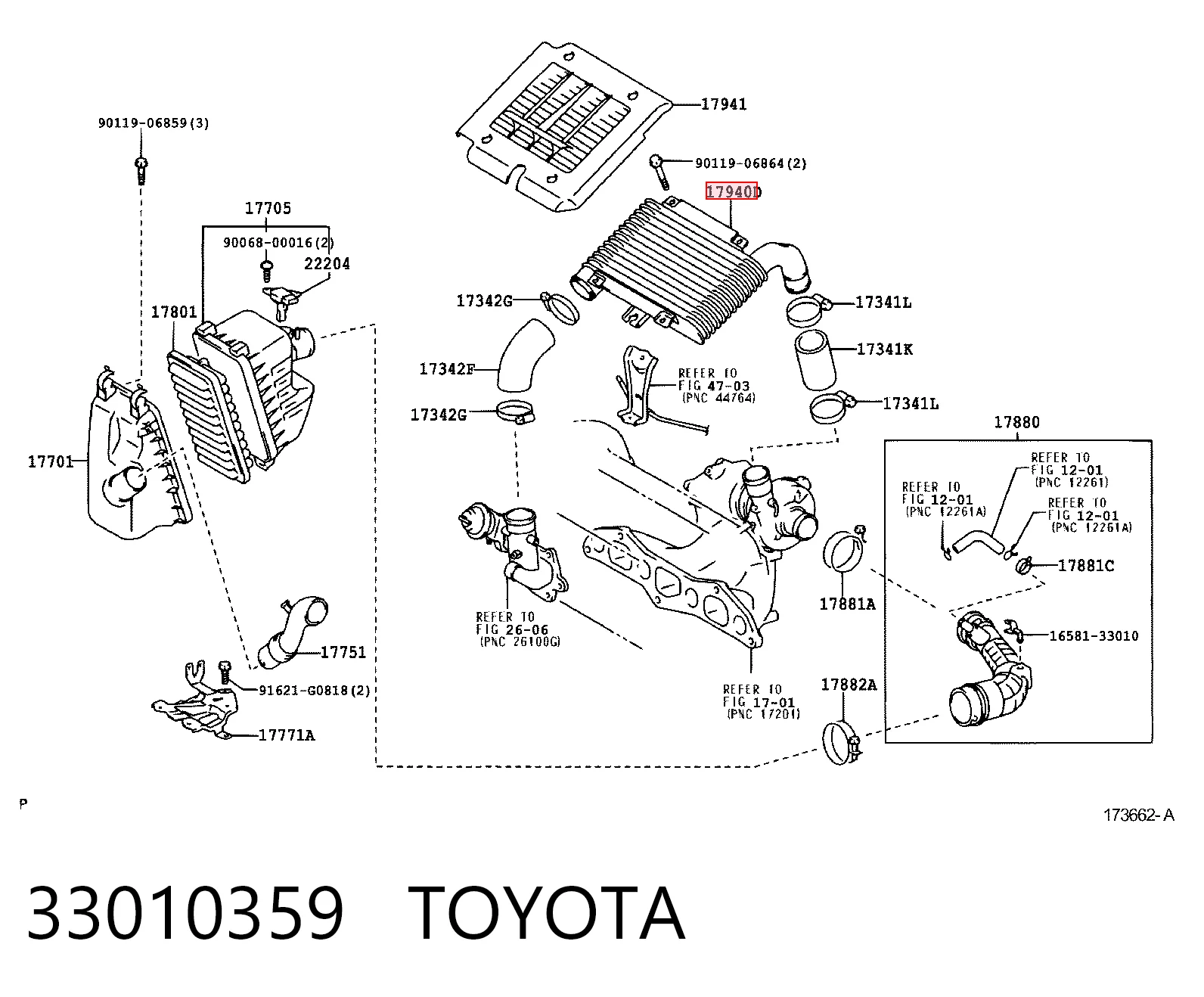 Chłodnica intercoolera do Toyota Yaris  P10