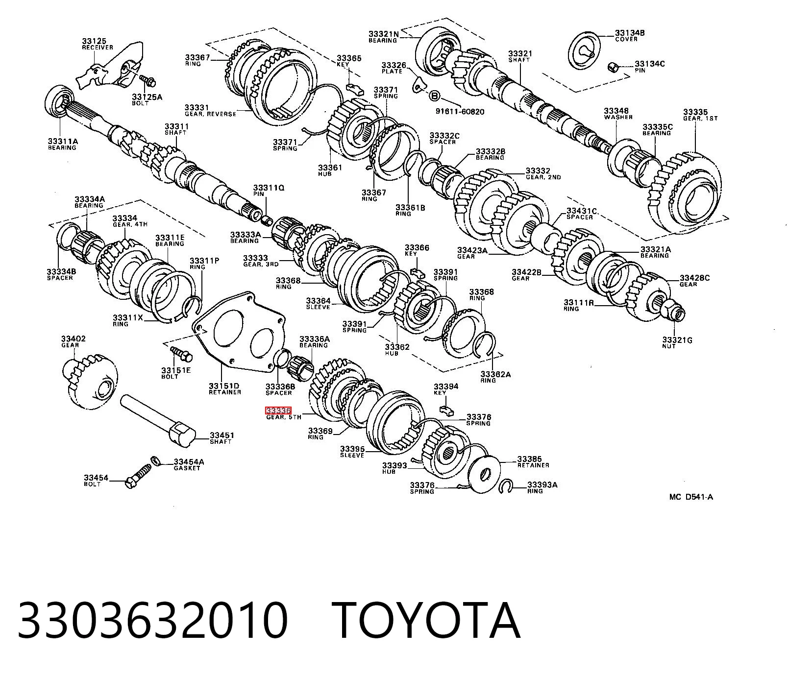 Kupić Koło zębate 5. biegu napędzające Toyota Camry  V2 w dobrej cenie