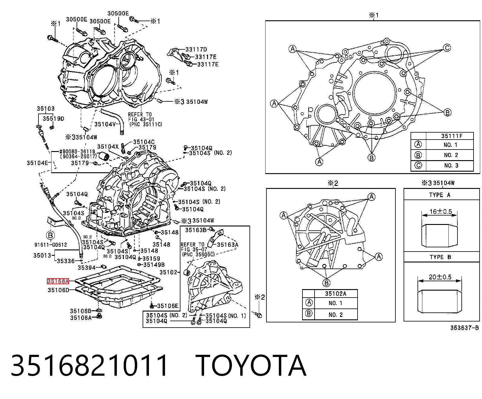 3516821011 Toyota