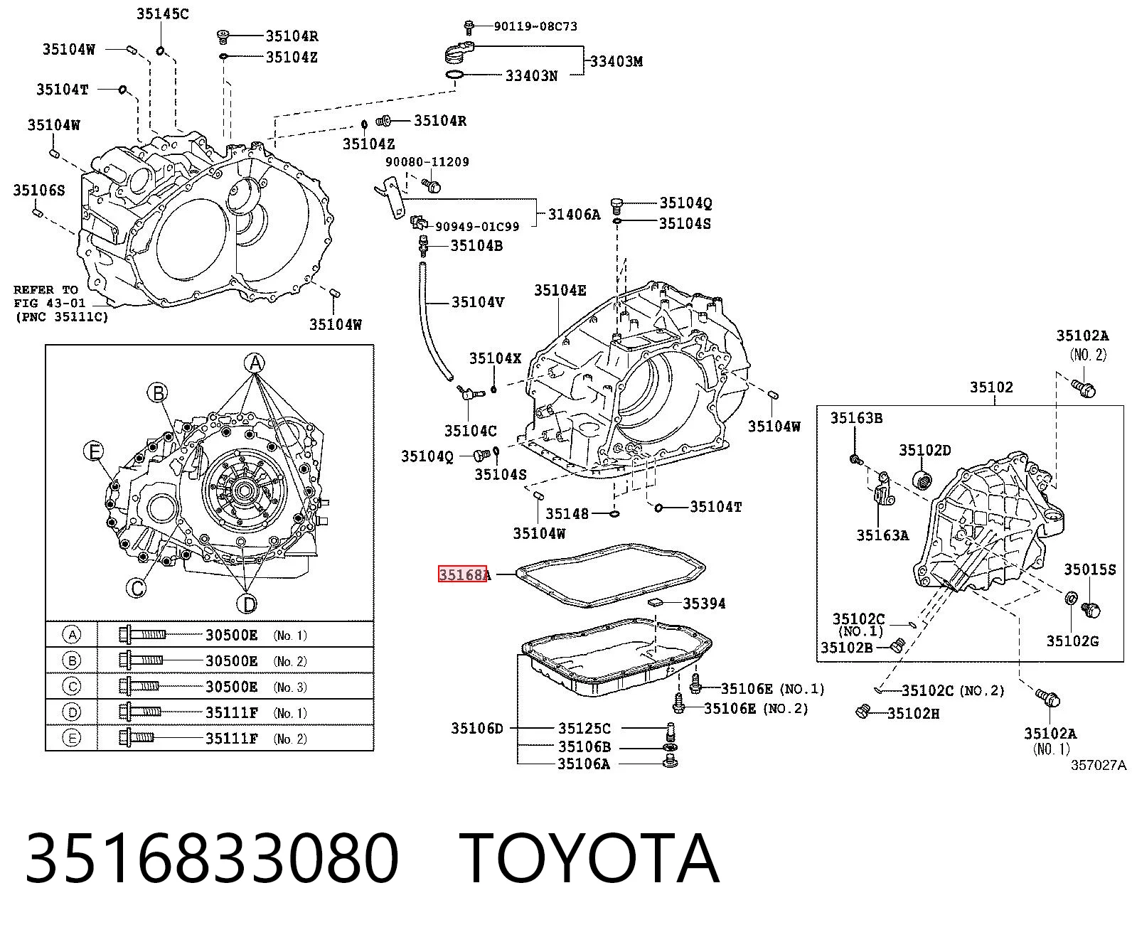 3516833080 Toyota