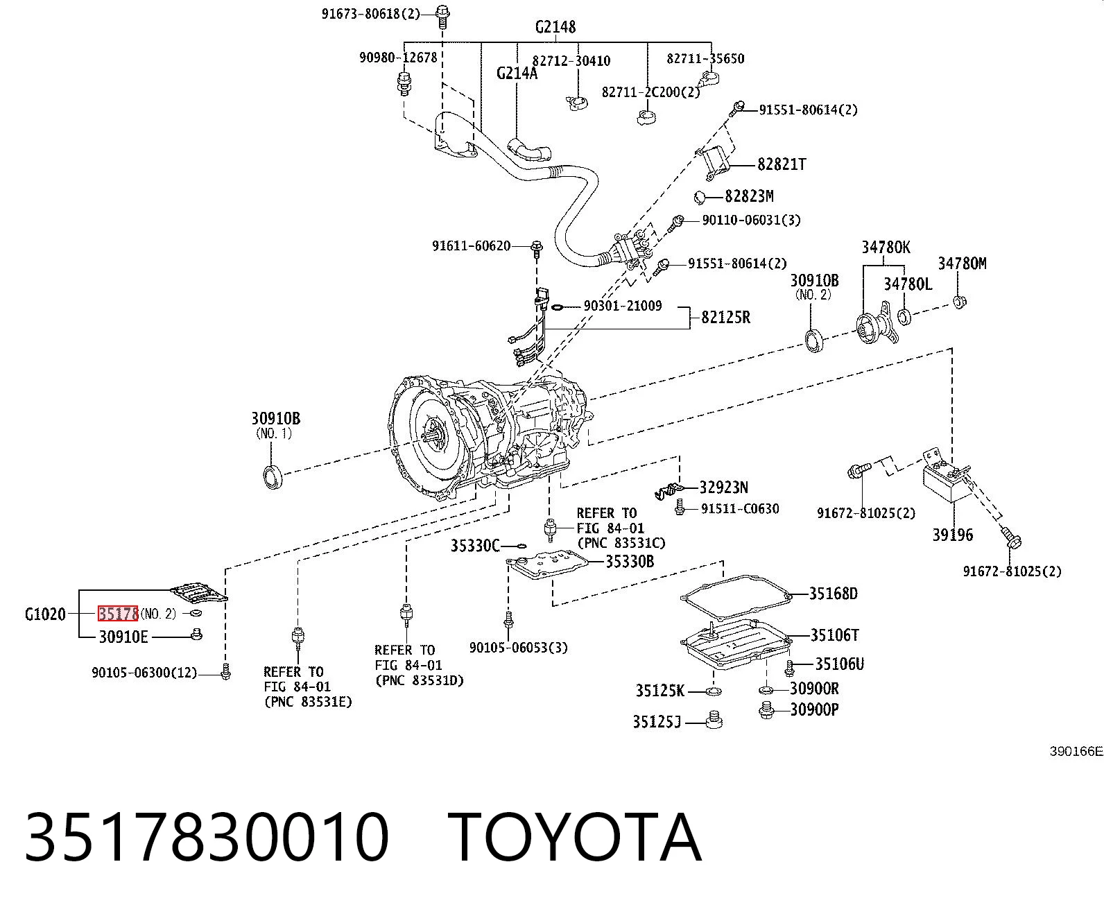 3517830010 Toyota Uszczelka miski automatycznej/mechanicznej skrzyni biegów