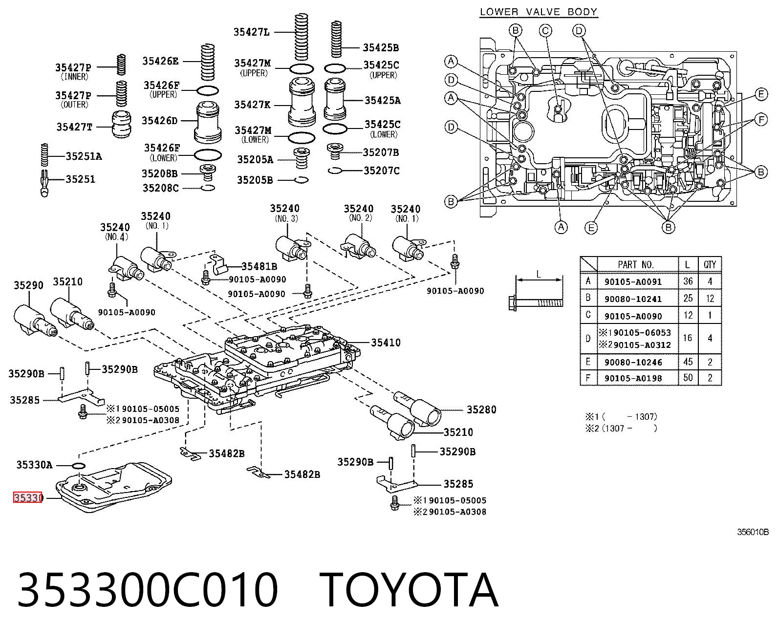 353300C010 Toyota Filtr automatycznej skrzyni biegów
