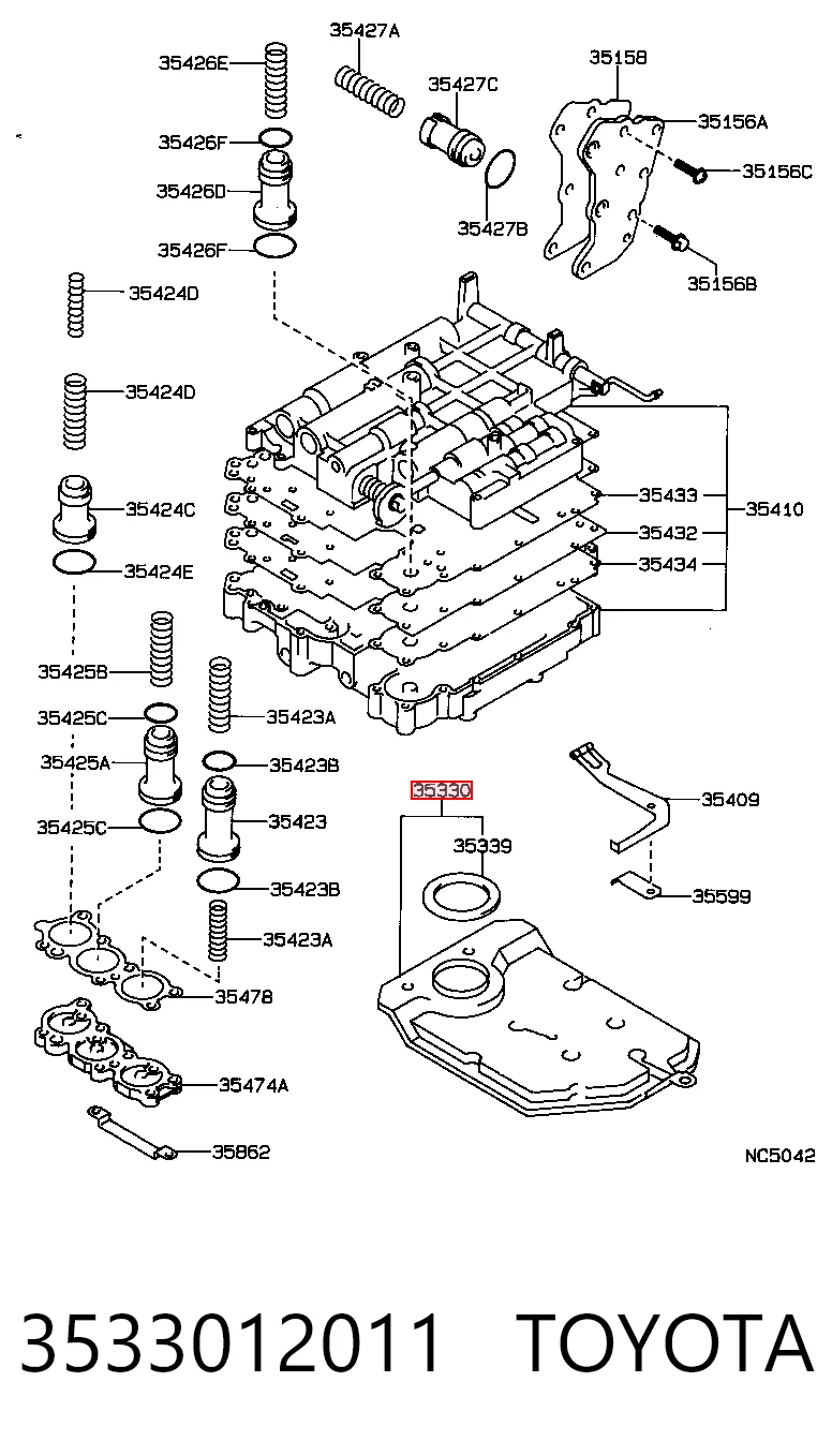 Filtr automatycznej skrzyni biegów do Toyota Corolla  E9