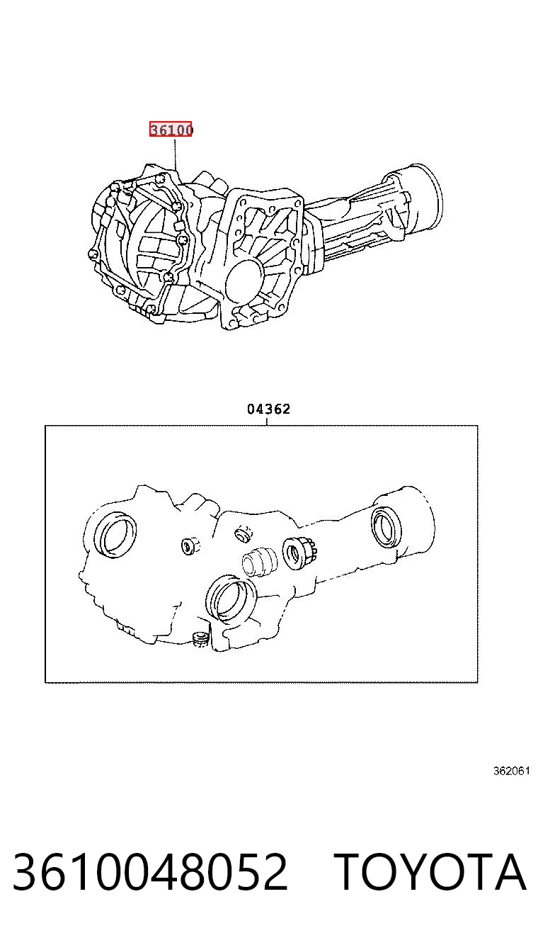 Skrzynia rozdzielcza do Toyota Highlander III U5
