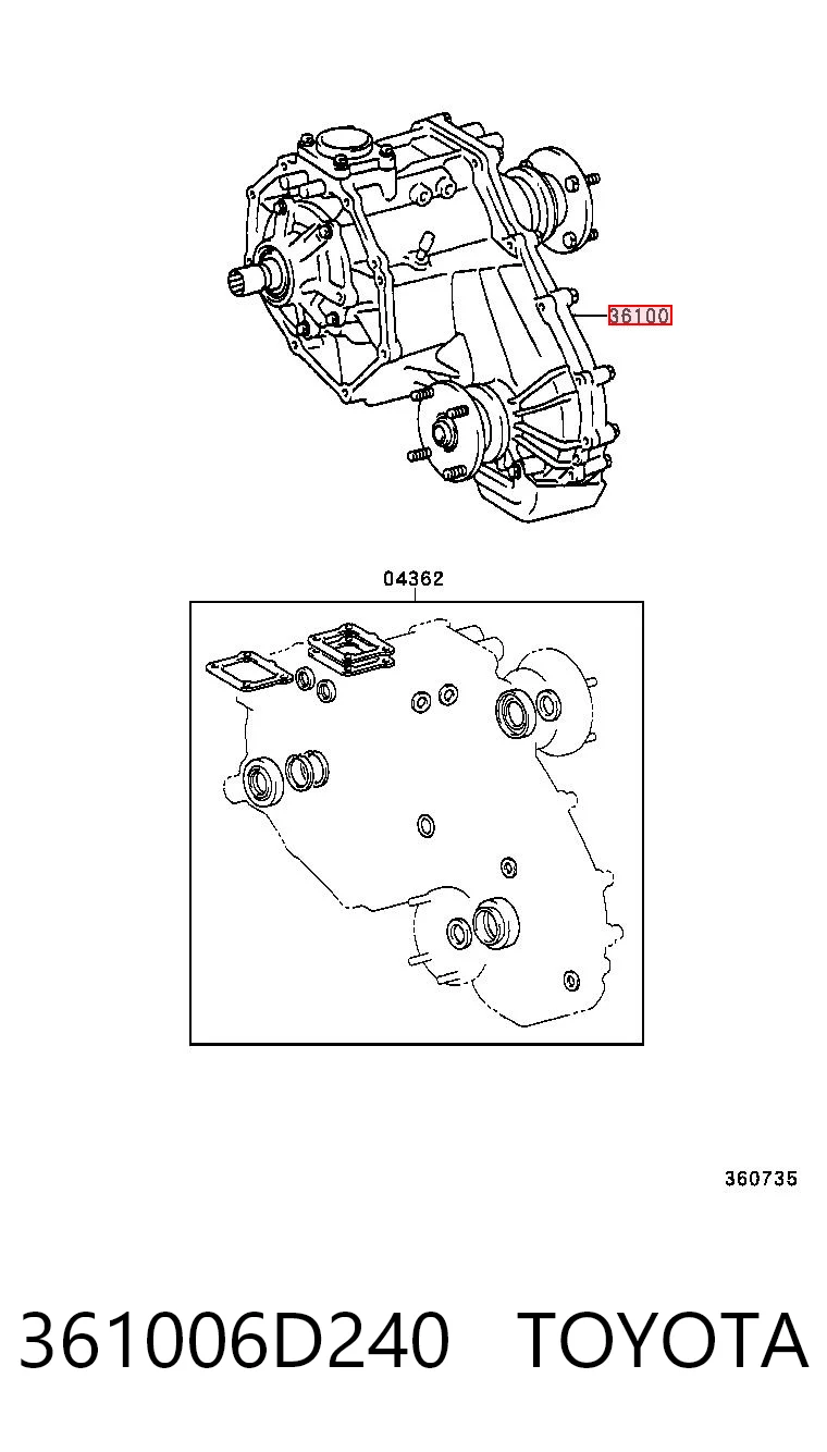 Kupić Skrzynia rozdzielcza Toyota Land Cruiser  J12 w dobrej cenie