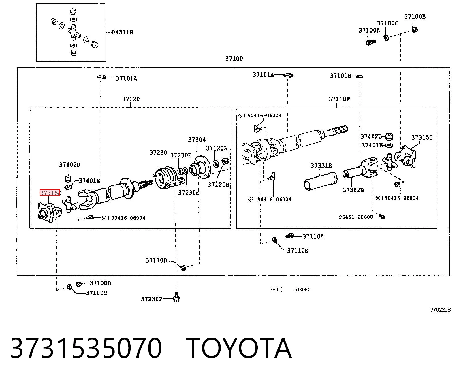 3731535070 Toyota