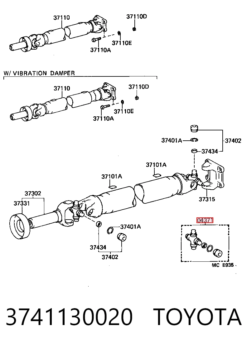 3741130020 Toyota