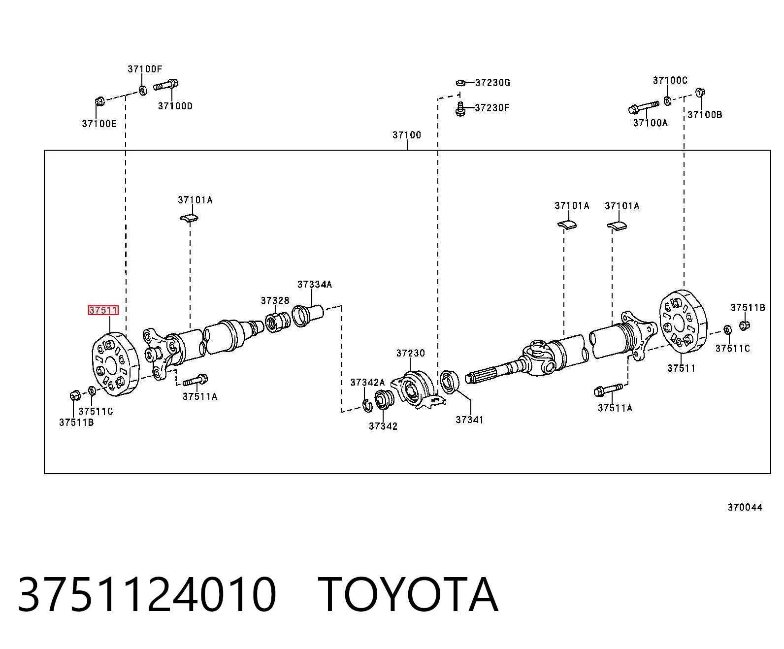 3751124010 Toyota