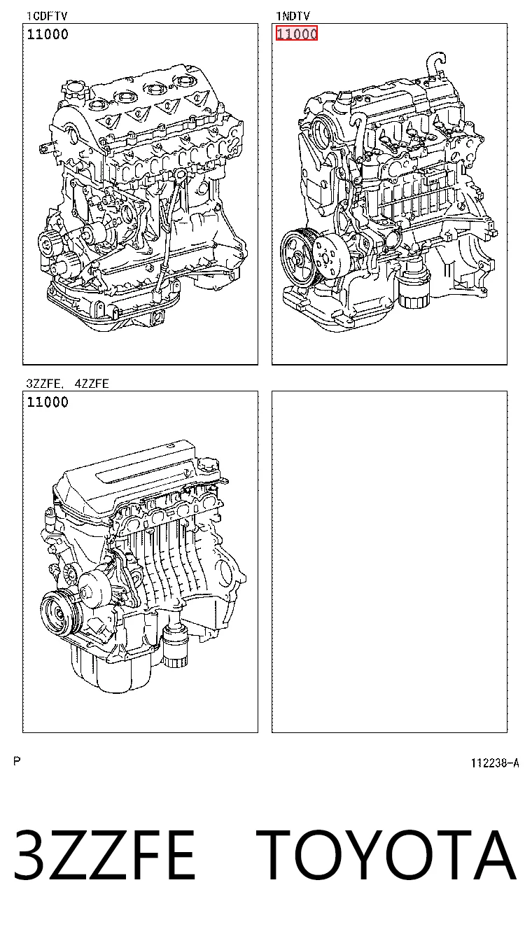 3ZZFE Toyota Silnik w komplecie