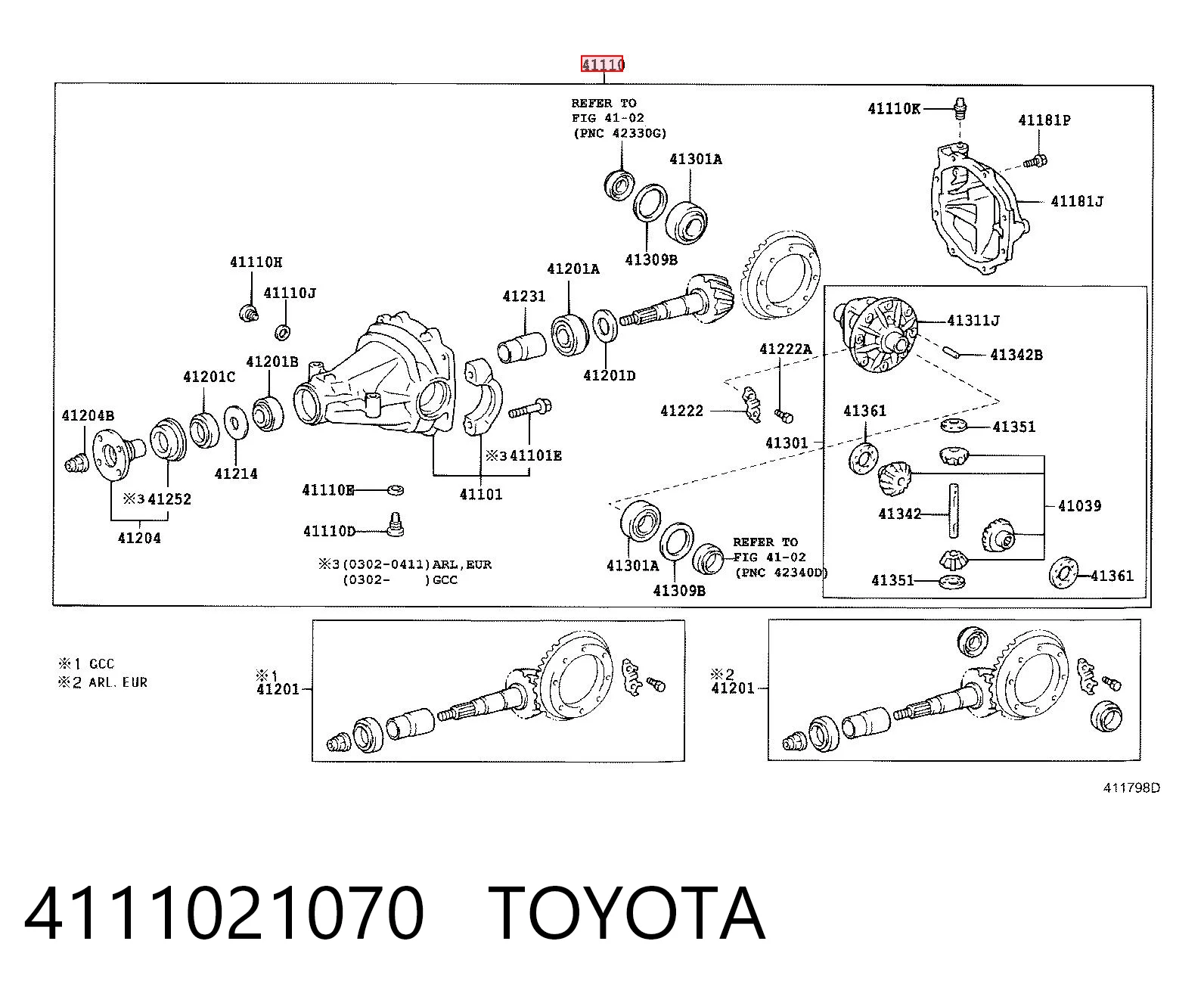 4111021070 Toyota