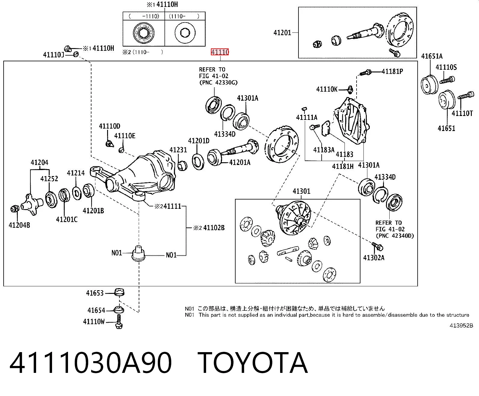 4111030A90 Toyota