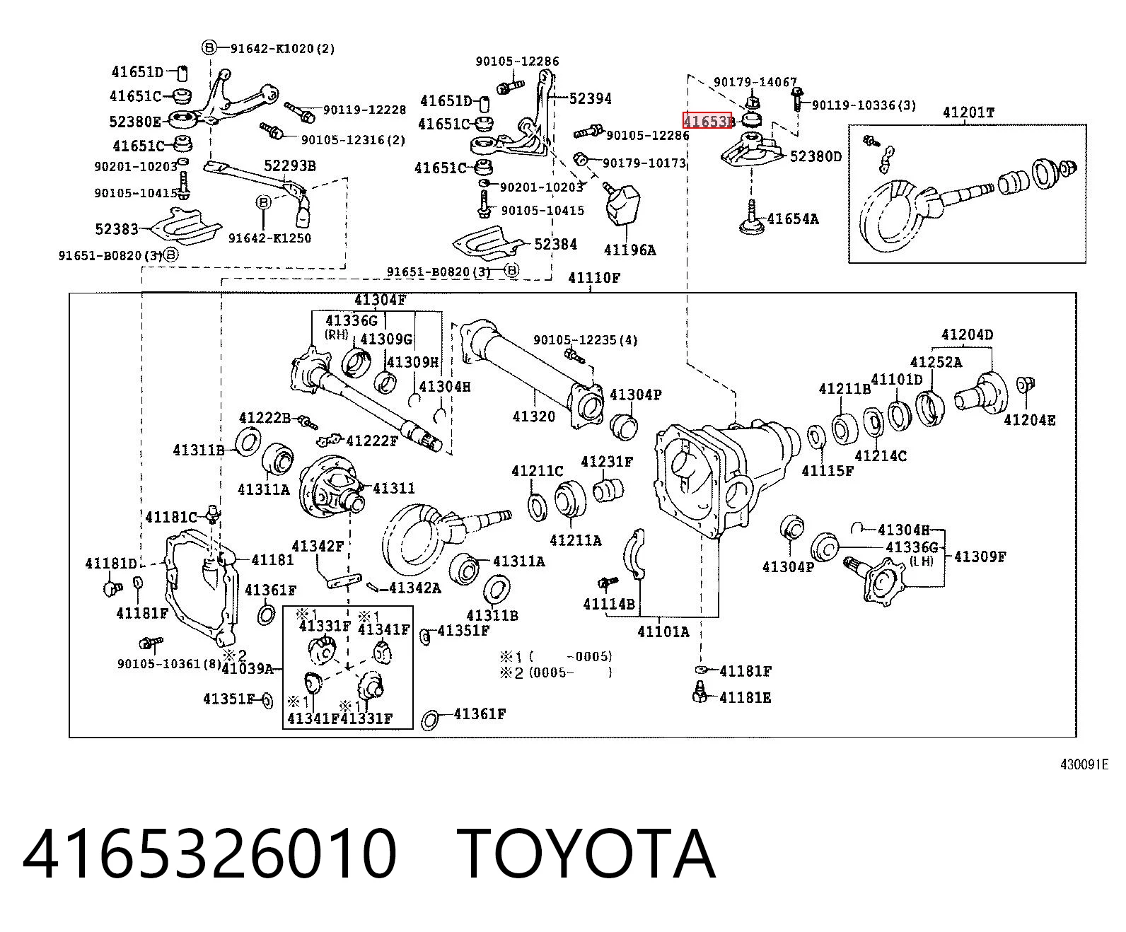 4165326010 Toyota