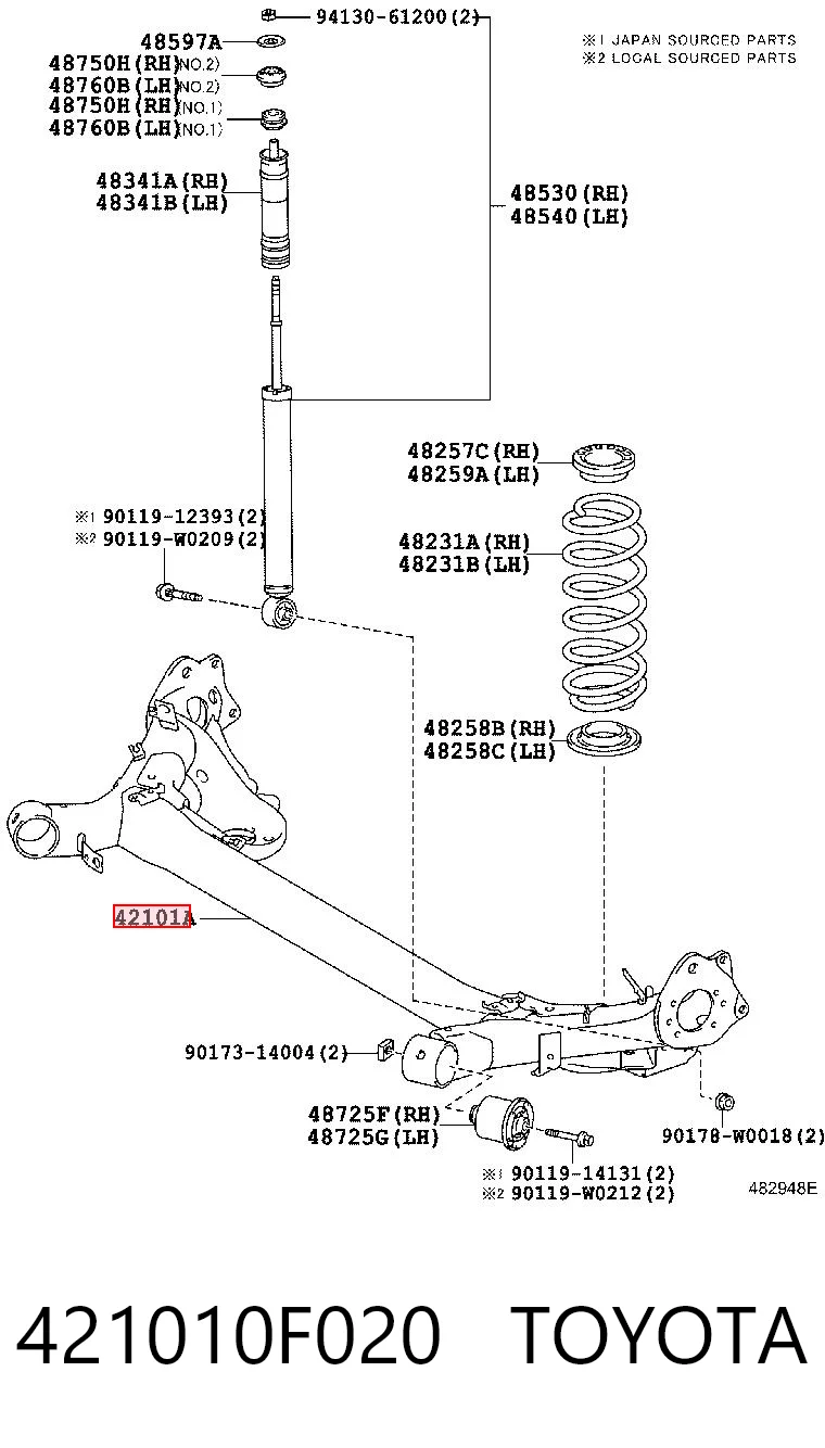 421010F020 Toyota