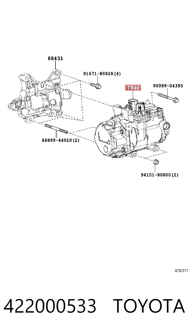  Sprężarka klimatyzacji Toyota Camry 7