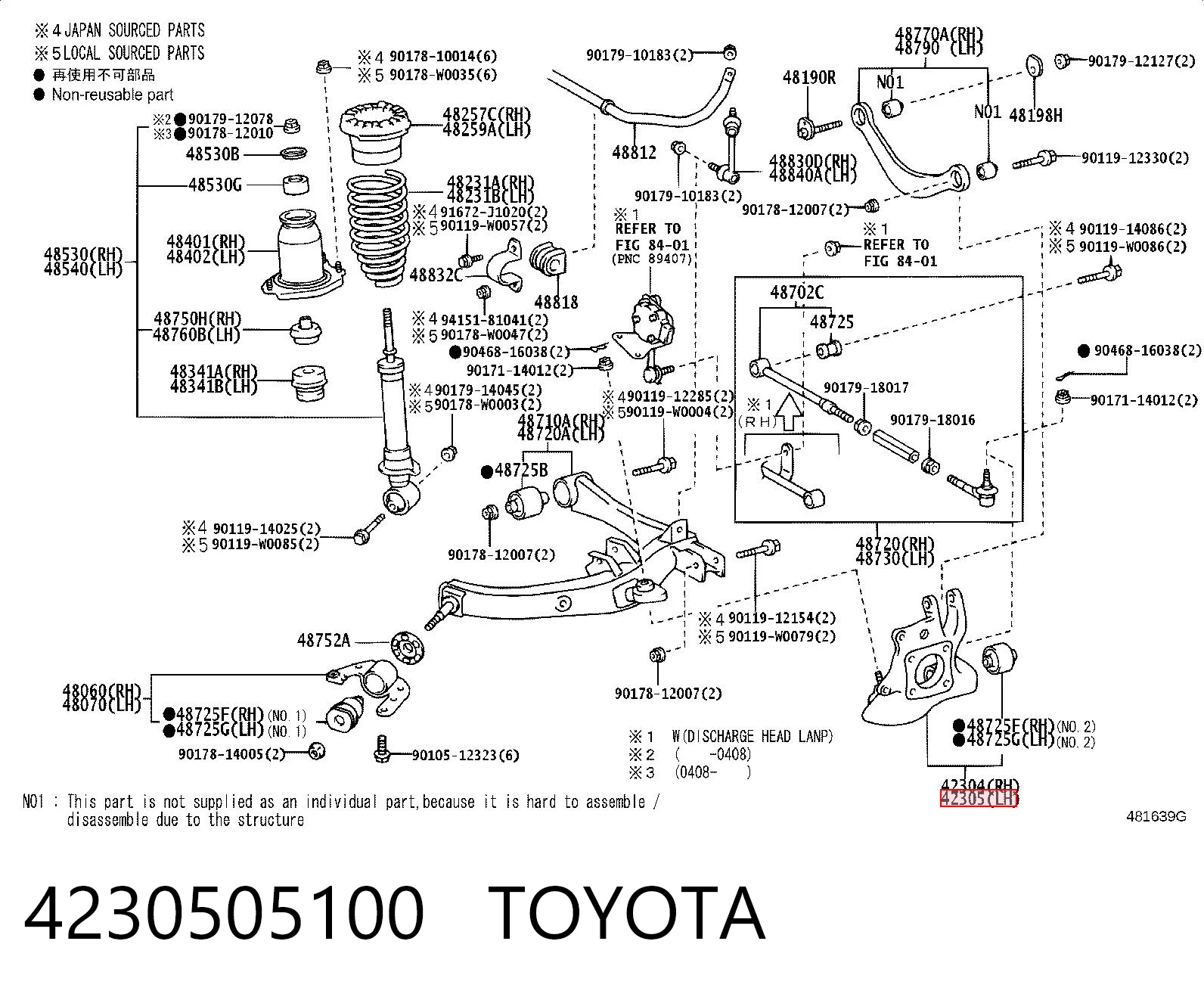 4230505100 Toyota