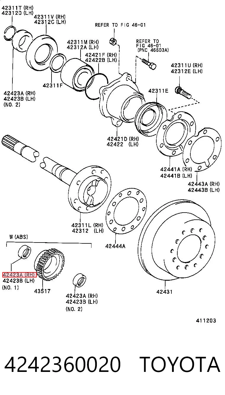 4242360020 Toyota
