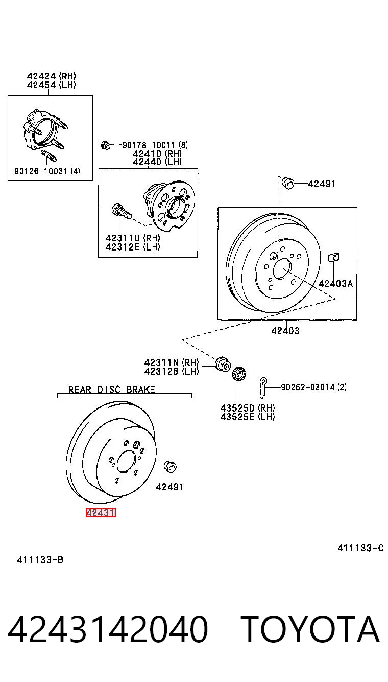 4243142040 Toyota