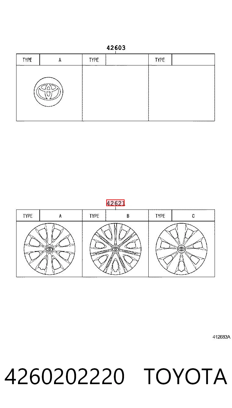 4260202220 Toyota