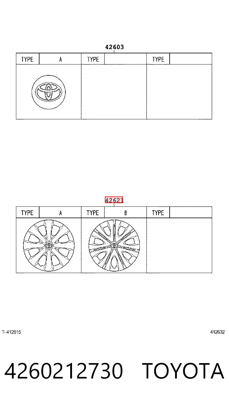 Kołpak do obręczy koła do Toyota Corolla  E15