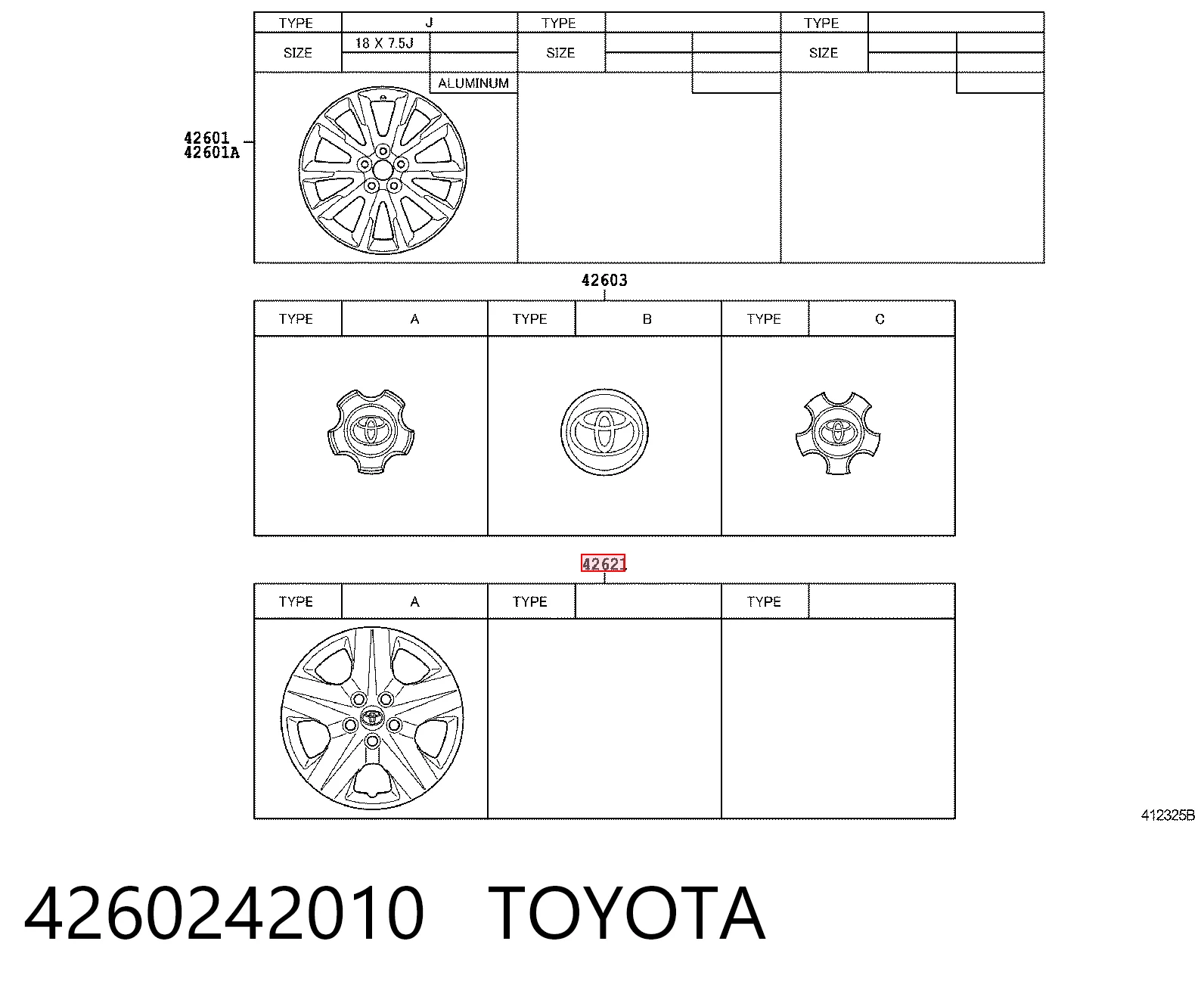 Kupić Kołpak do obręczy koła Toyota RAV4 IV A4 w dobrej cenie