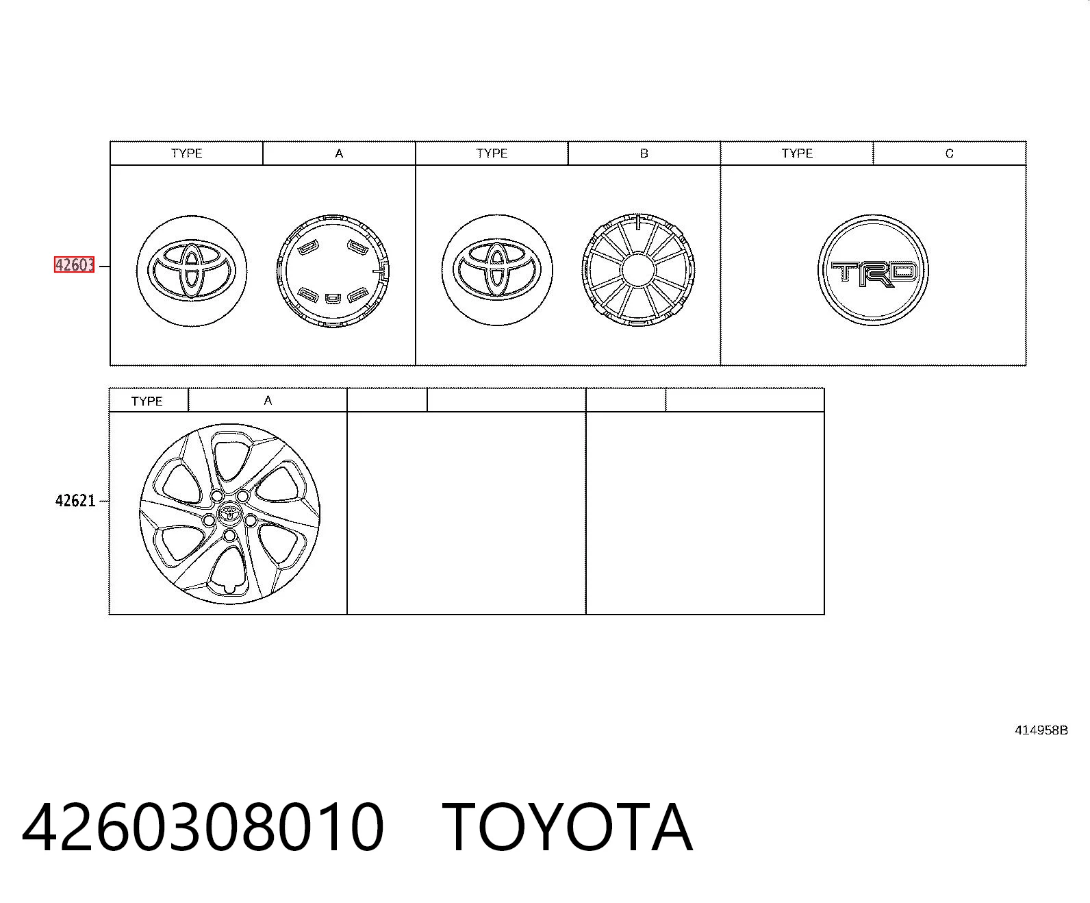 4260308010 Toyota