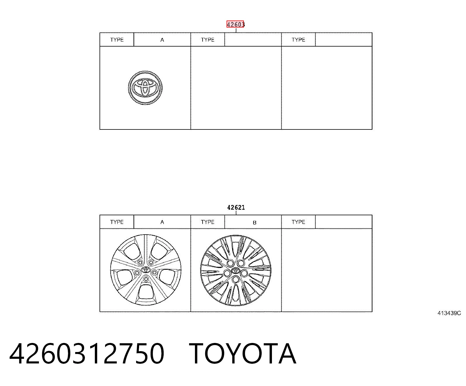 4260312750 Toyota