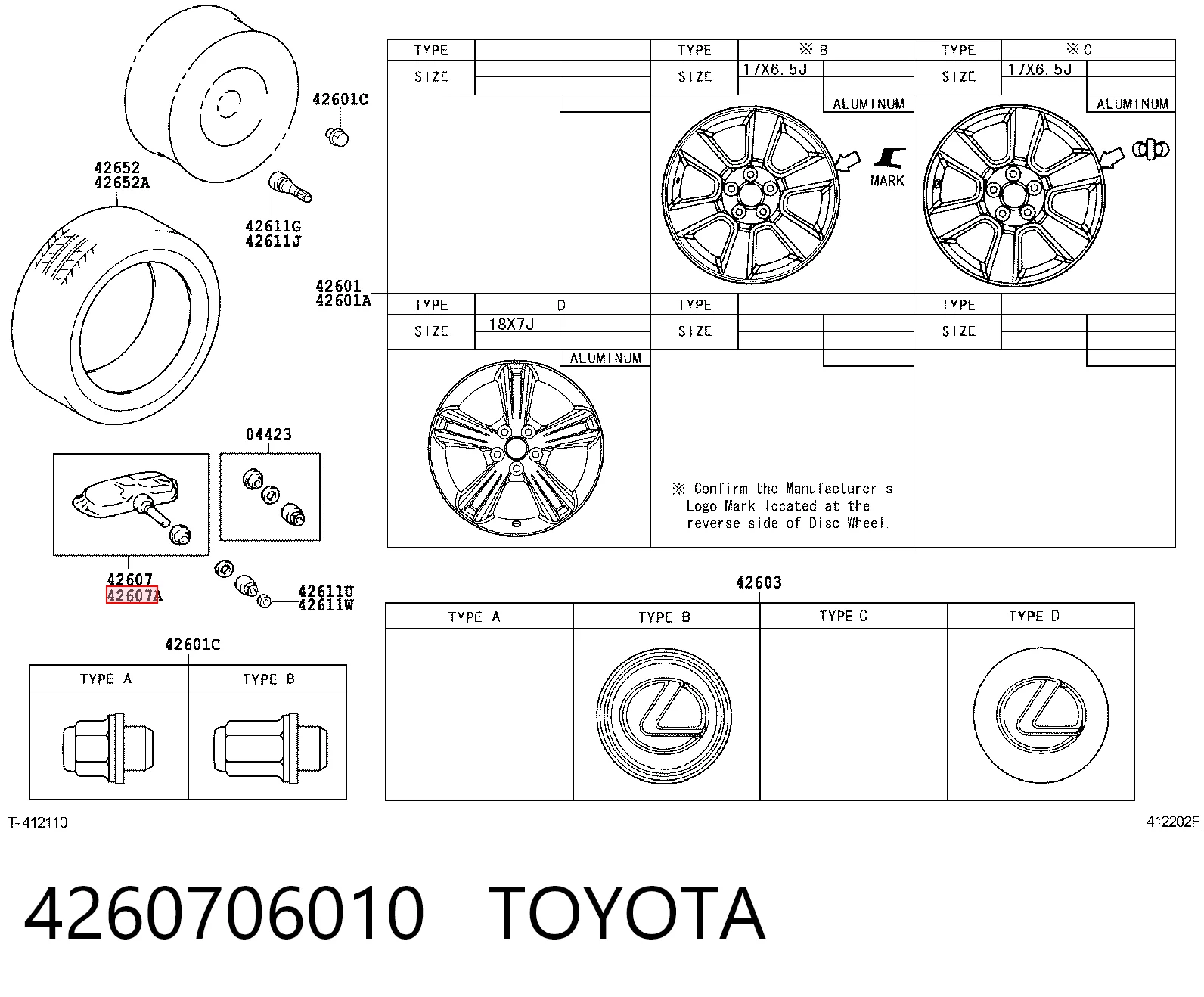 Czujnik ciśnienia w oponach do Lexus GX 470 